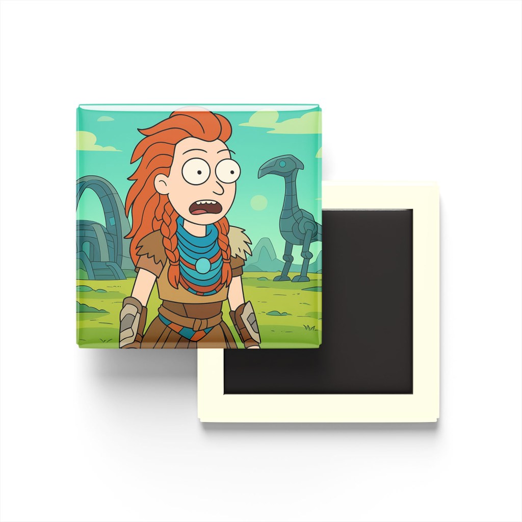 Horizon Zero Dawn Aloy Baskılı Kare Buzdolap Magneti
