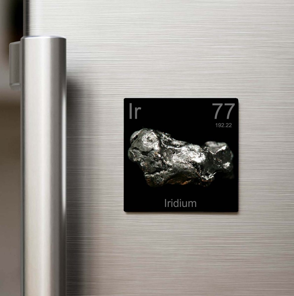 Iridium (İridyum) Elementi – Buzdolap Magneti