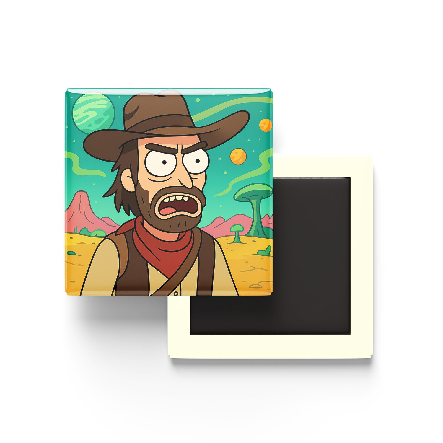 John Marston Baskılı Kare Buzdolap Magneti