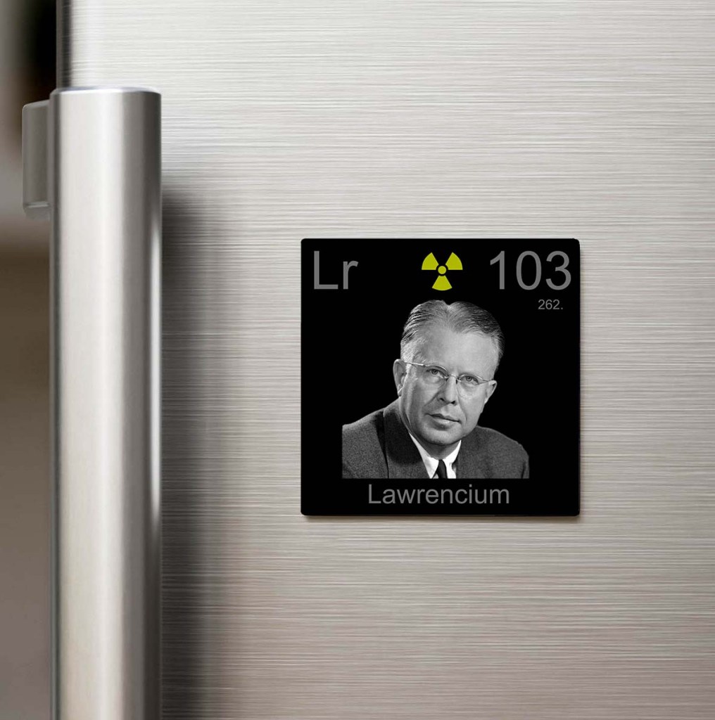 Lawrencium (Lavrensiyum) Elementi – Buzdolap Magneti