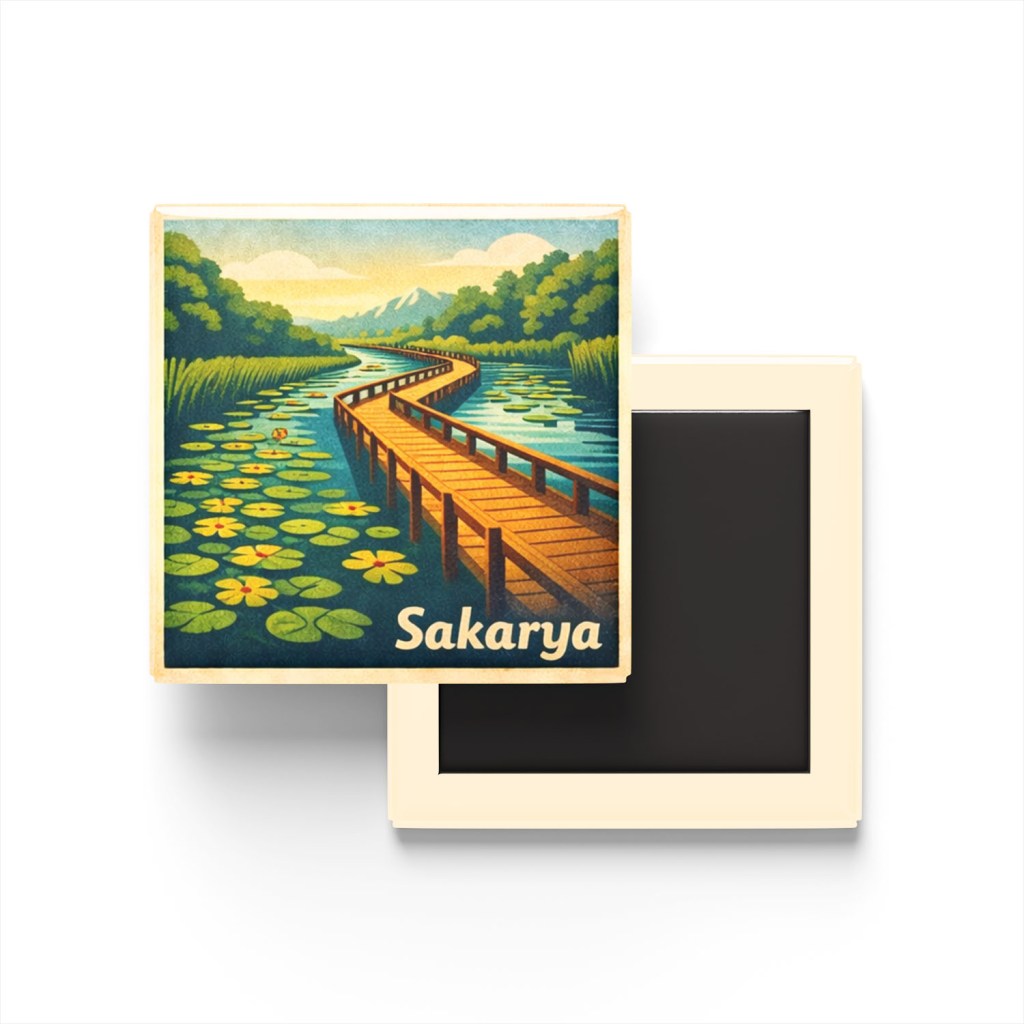 Sakarya - Acarlar Longozu - Baskılı Buzdolap Magneti Kare