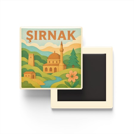 Şanlıurfa Şehri - Pop-Art Travel Buzdolap Magneti