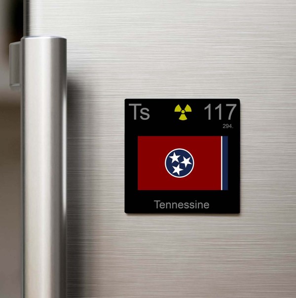Tennessine (Tenesin) Elementi – Buzdolap Magneti