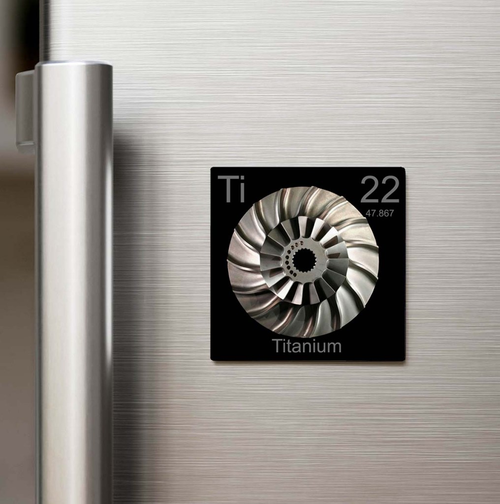 Titanium (Titanyum) Elementi – Buzdolap Magneti