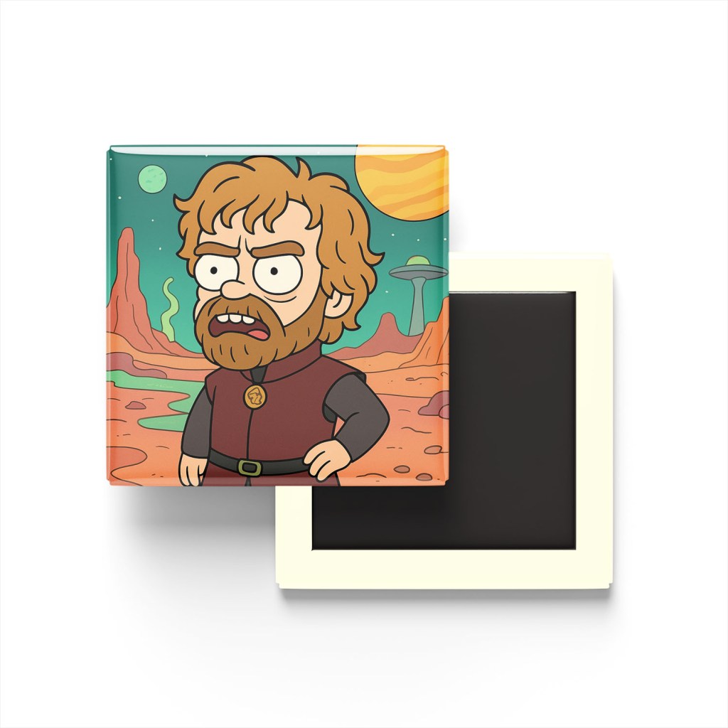 Tyrion Lannister Baskılı Kare Buzdolap Magneti
