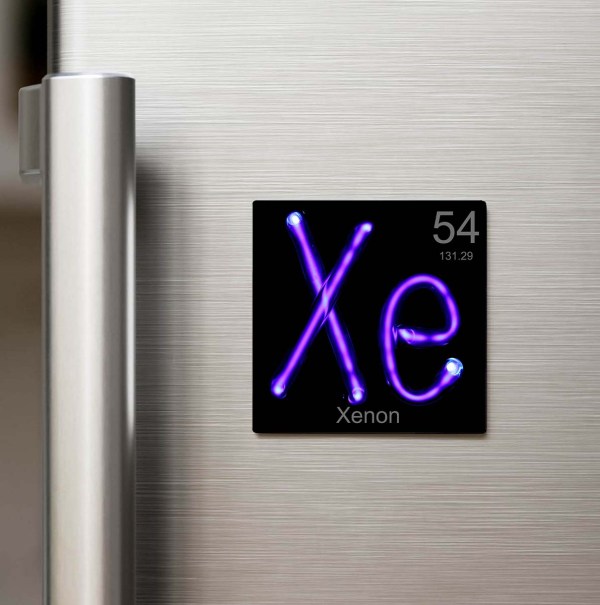 Xenon (Ksenon) Elementi – Buzdolap Magneti